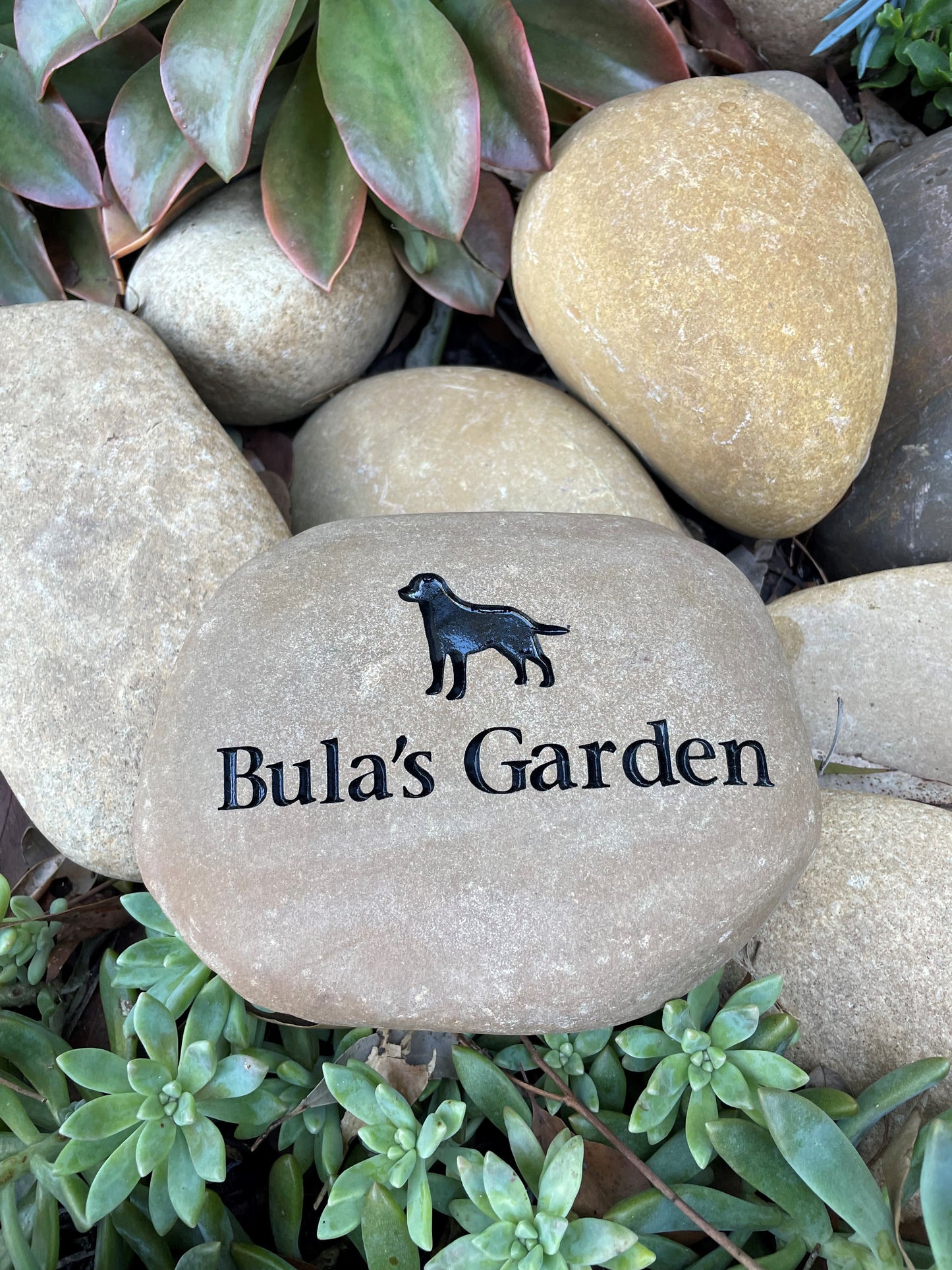 Tumbled Riverstone - Pet Memorial - Large