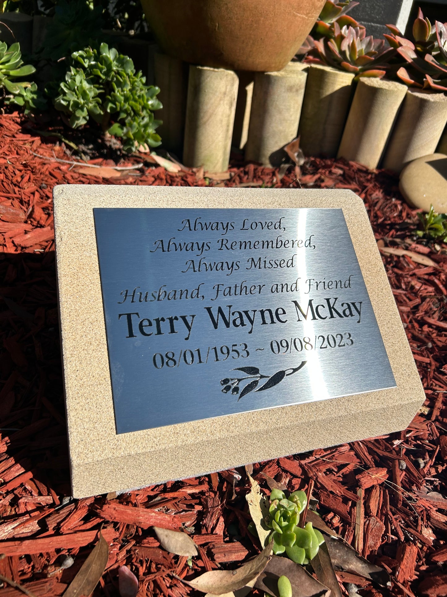 Personalised Granite or Sandstone Headstone Memorial