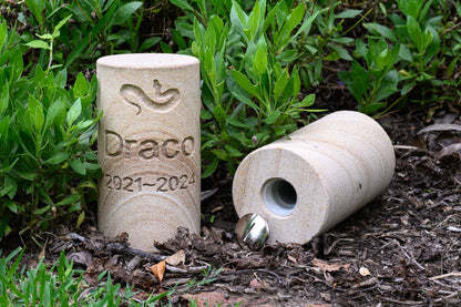 Cylinder Pet Urn - Sandstone