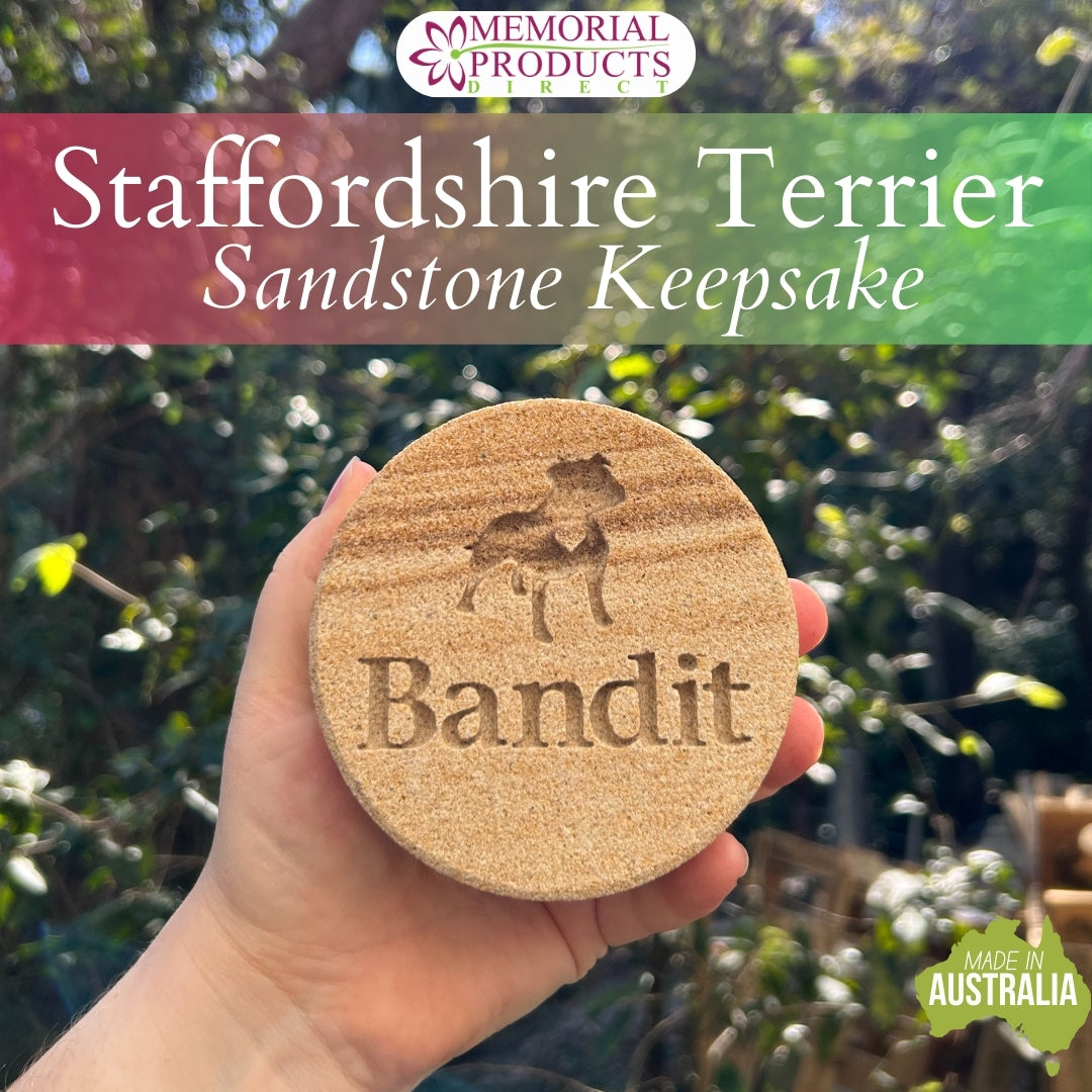 Personalised Pet Sandstone Keepsake - Animal design