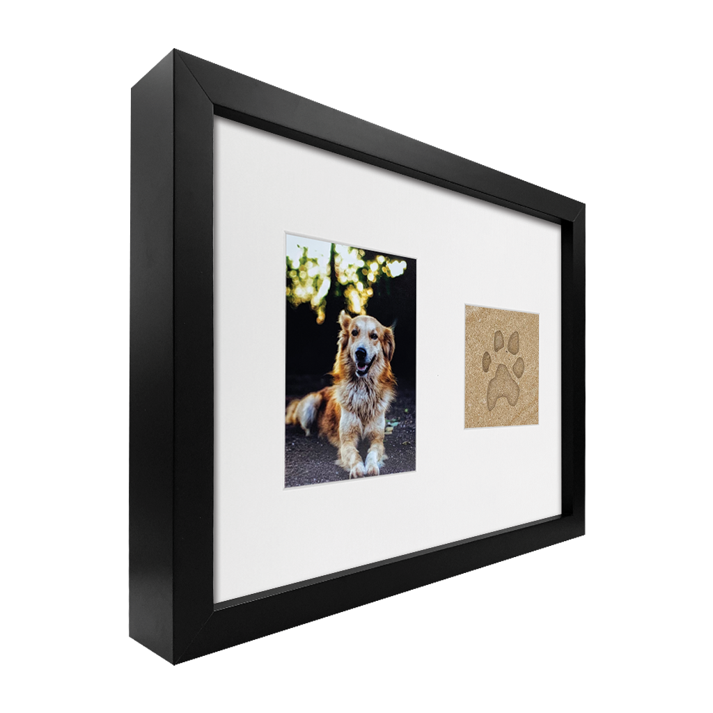 Lasting Impression Frame - Forever Paw Print in Stone with Urn