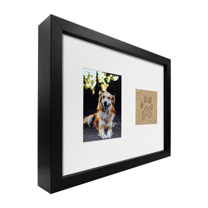 Lasting Impression Frame - Forever Paw Print in Stone with Urn