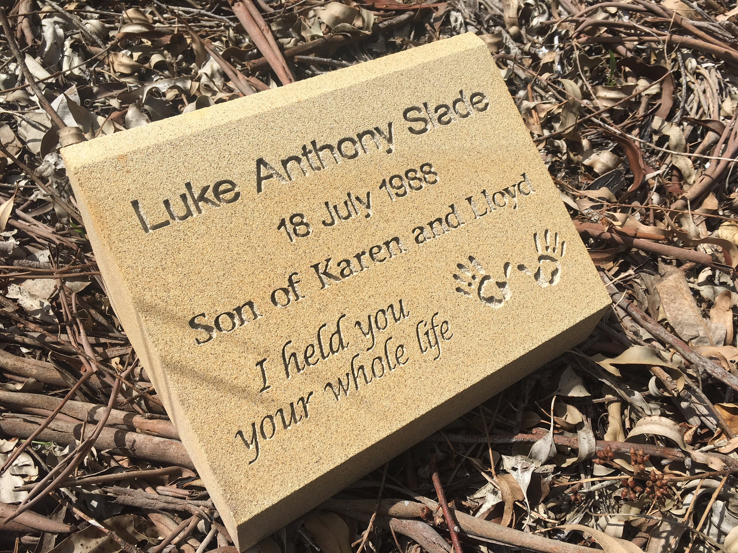 Personalised Granite or Sandstone Headstone Memorial