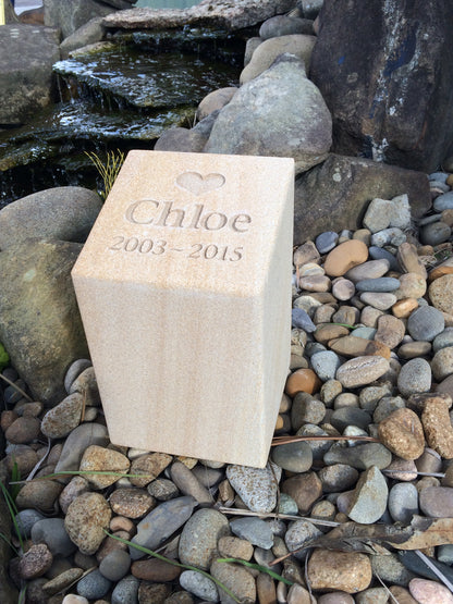 Personalised Garden Memorial Pet Urn
