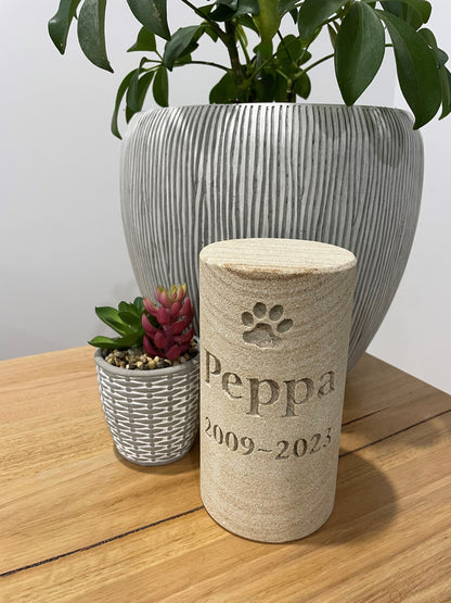 Cylinder Pet Urn