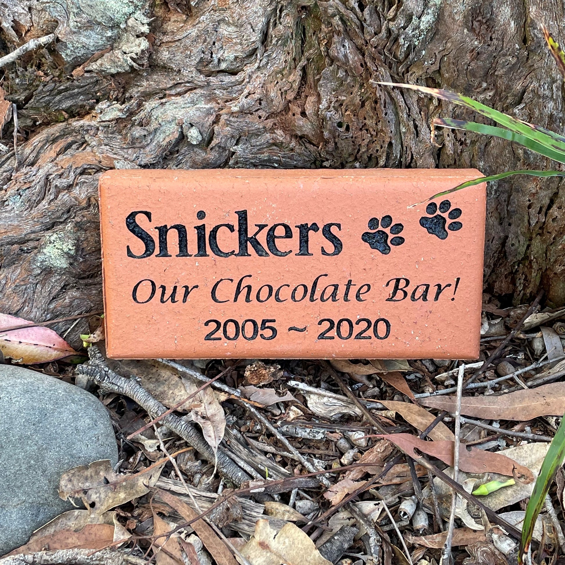 Engraved Terracotta Clay paver pet memorial