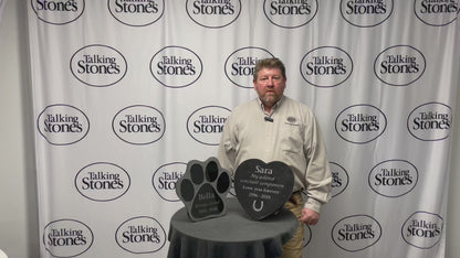 Granite Pet Memorial Plaque - Heart Shape