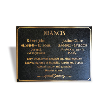 Bronze Plaque - 38 x 28cm