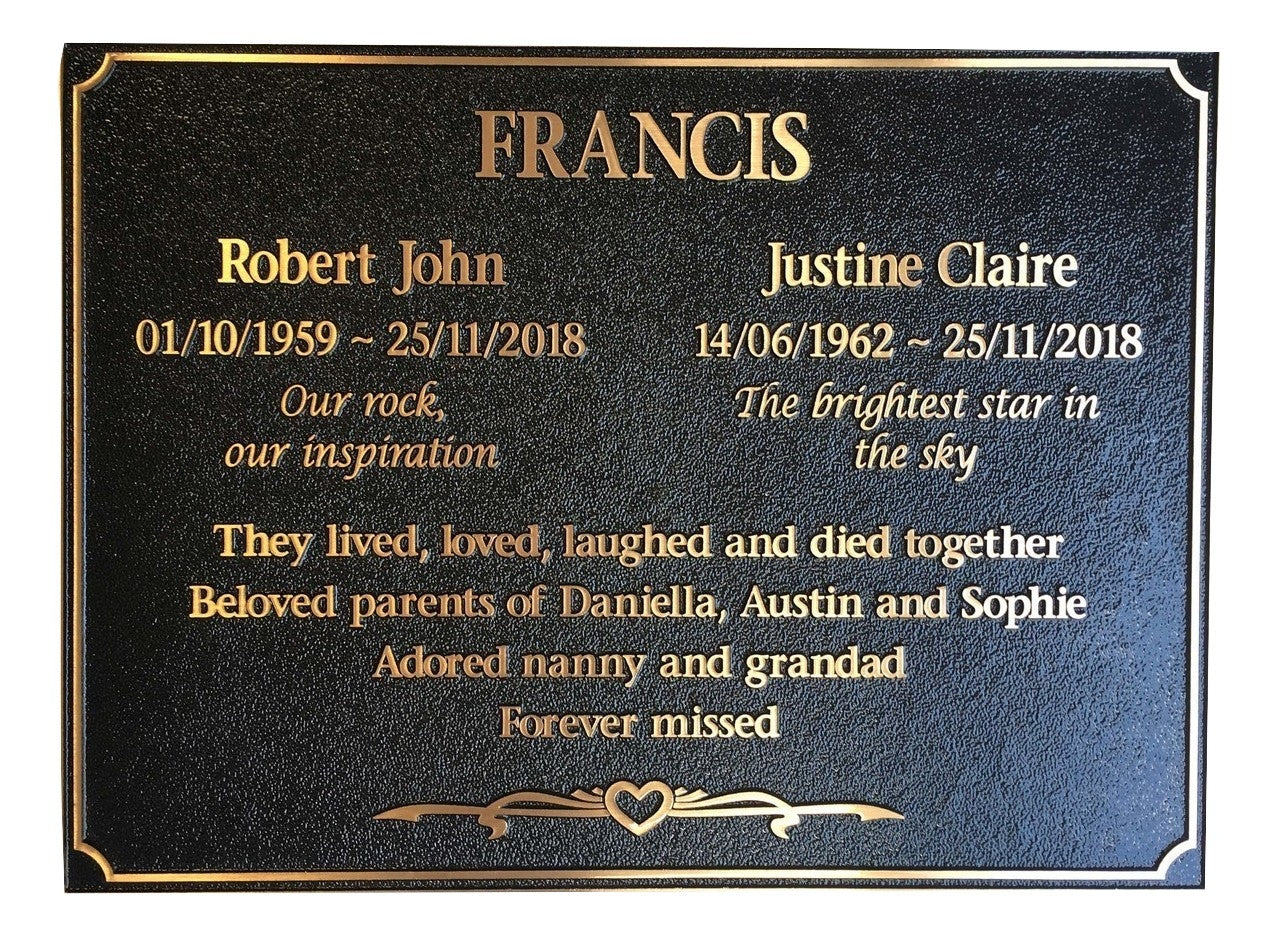 Bronze Plaque - 38 x 28cm