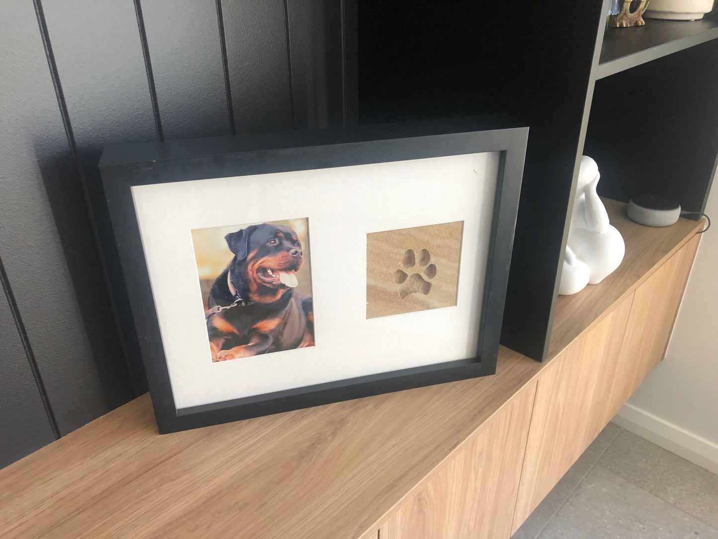 Lasting Impression Frame - Forever Paw Print in Stone with Urn