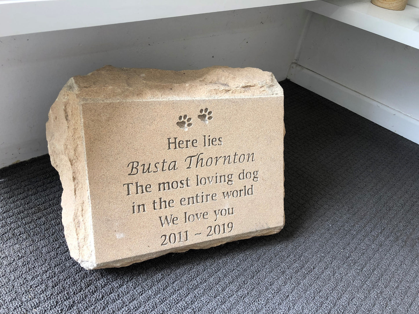 Large Natural Sandstone Headstone / Marker