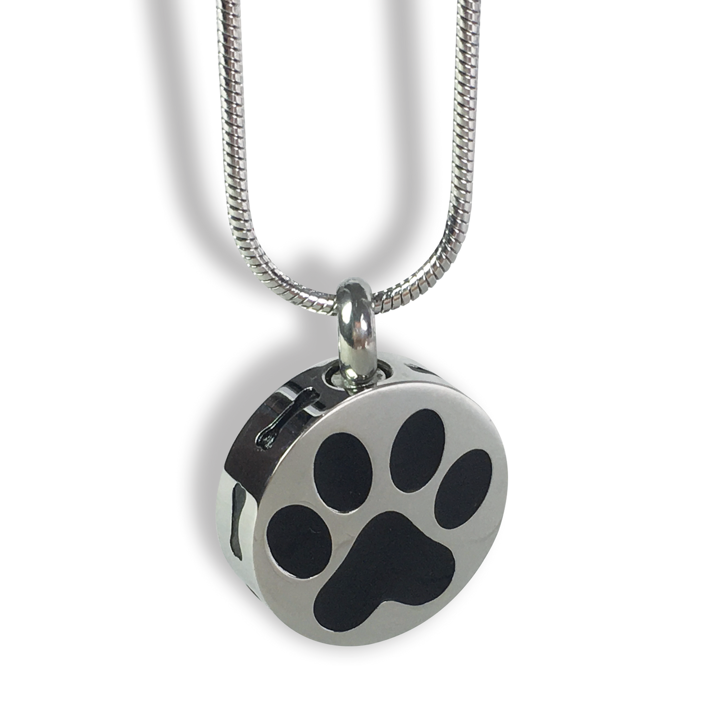 Cremation Jewellery - Circle Paw design