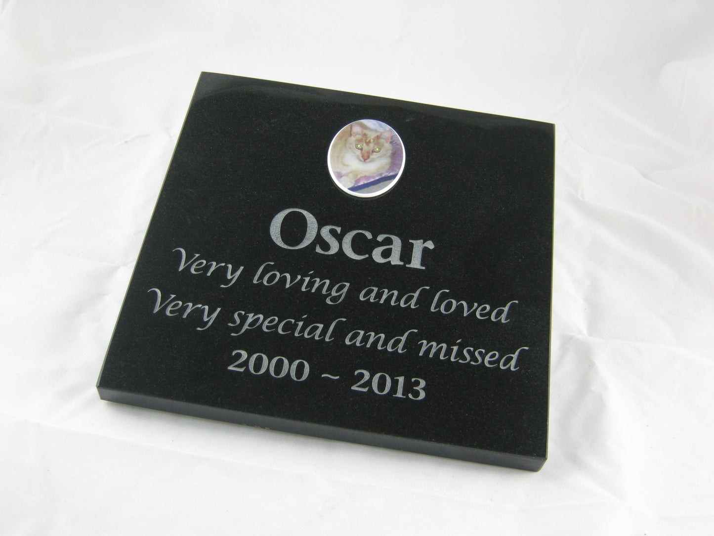 Granite Pet Memorial Plaque - Large