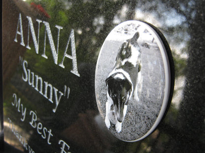 Granite Pet Memorial Plaque - Large