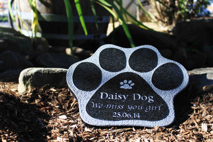 Granite Plaque - Paw Shape