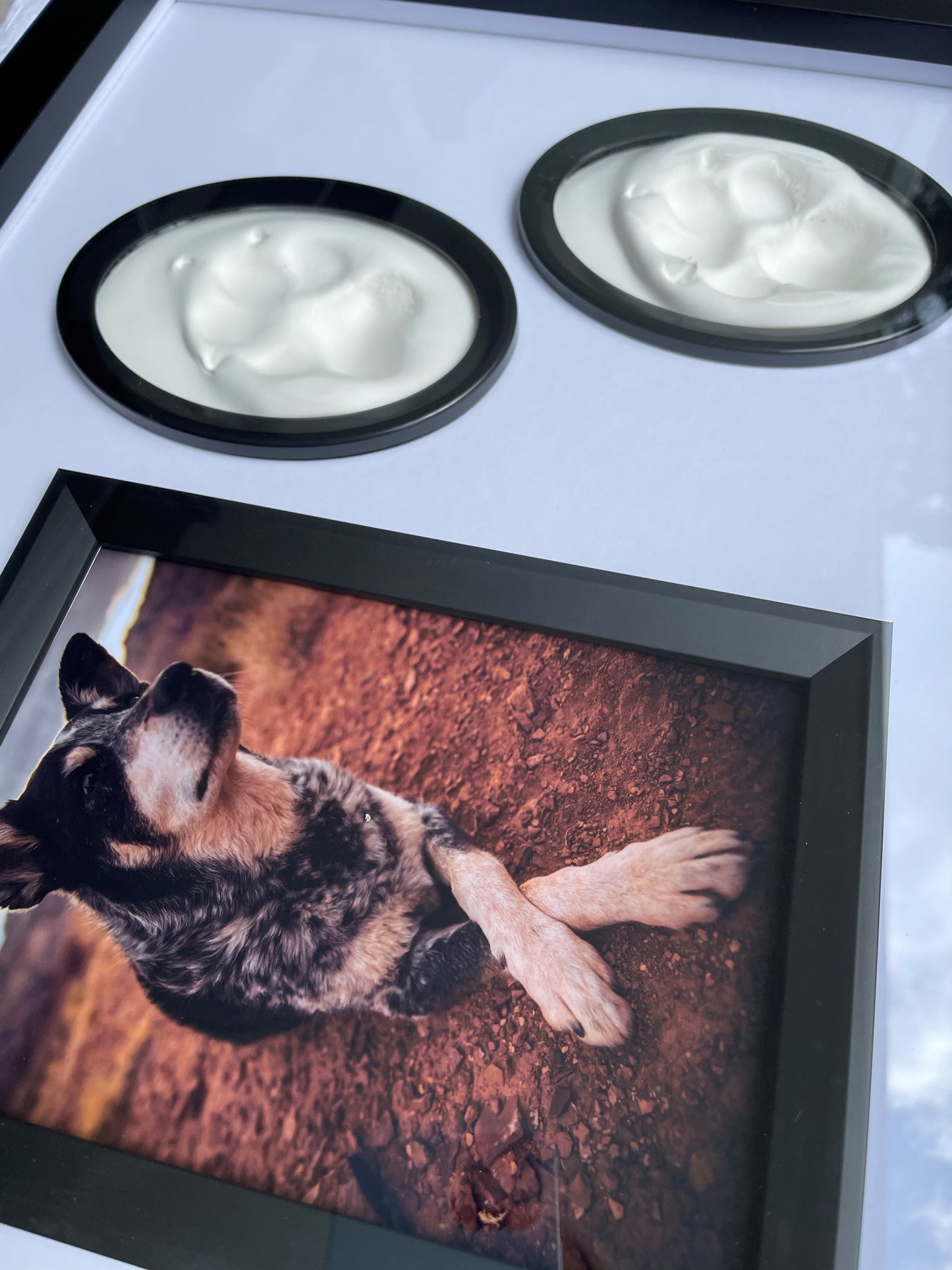 Lasting Impression Pet Memorial Frame - Double Clay