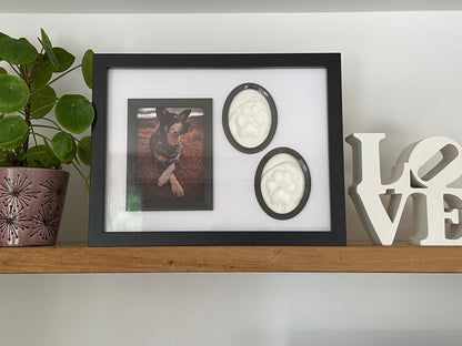 Lasting Impression Pet Memorial Frame - Double Clay