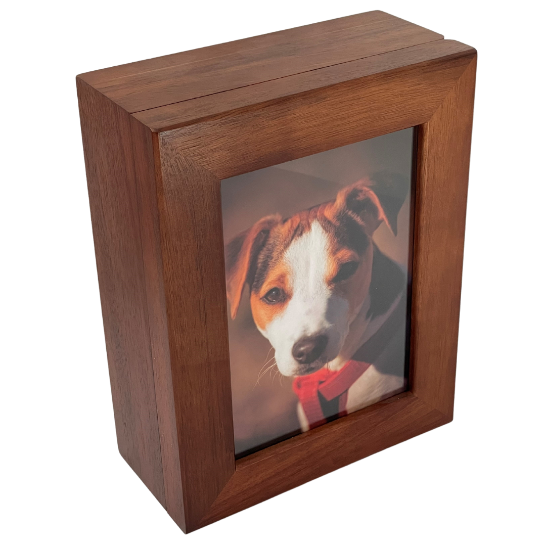 Timber Pet Urn Photo Box