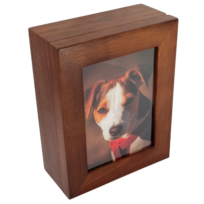 Timber Pet Urn Photo Box