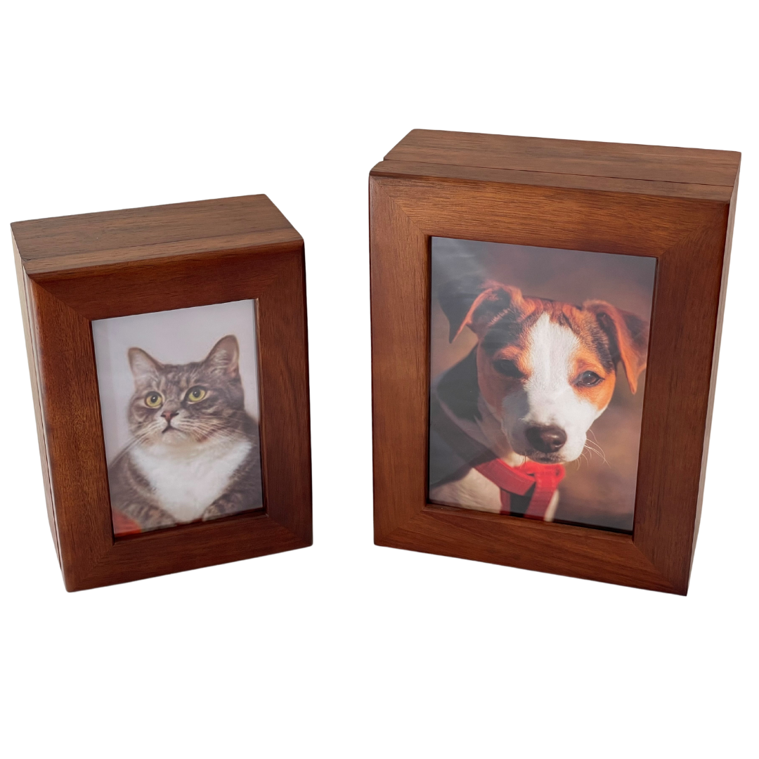 Timber Pet Urn Photo Box