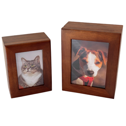 Timber Pet Urn Photo Box