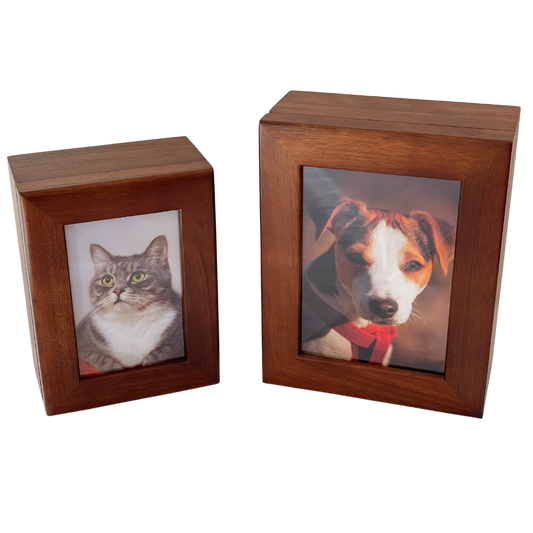 Timber Pet Urn Photo Box