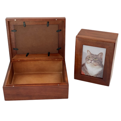 Timber Pet Urn Photo Box