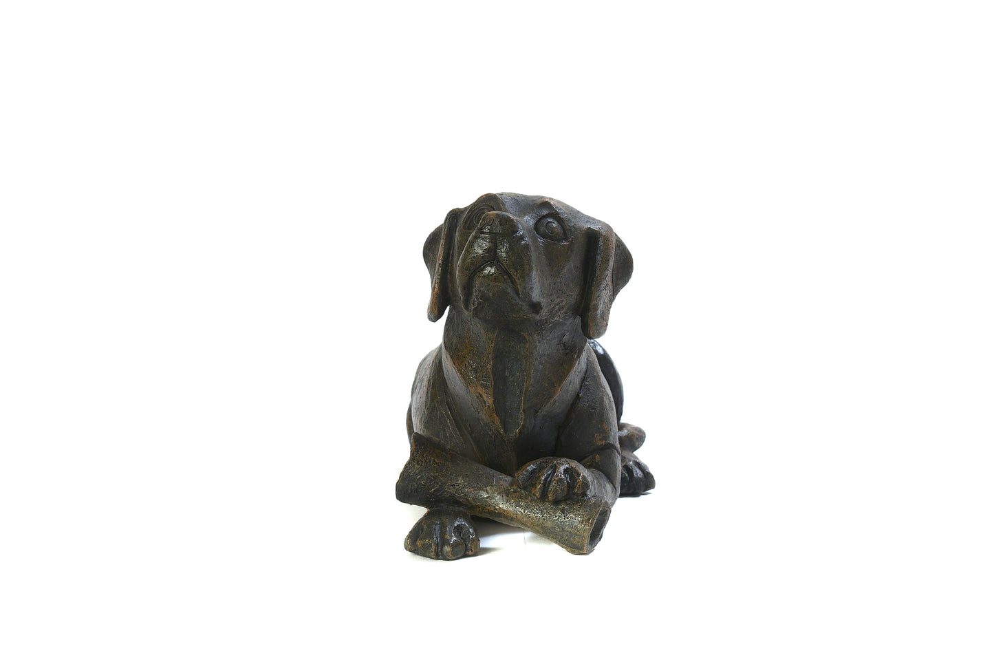 Pet Urn - Dog with Bone Figurine Pet Urn