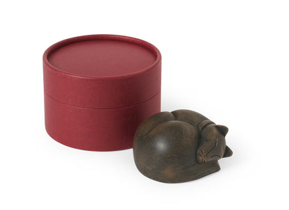 Sleeping Cat Keepsake Urn