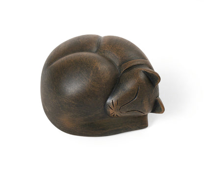 Sleeping Cat Keepsake Urn