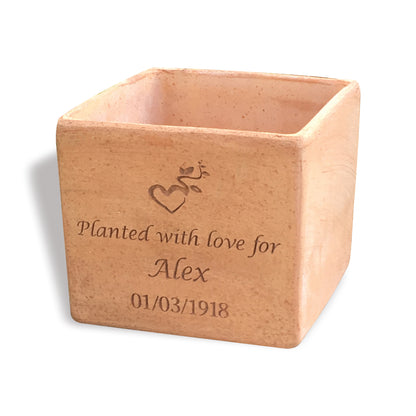 Plant Pot Memorial - Cube