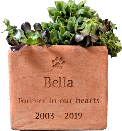 Plant Pot Memorial - Cube