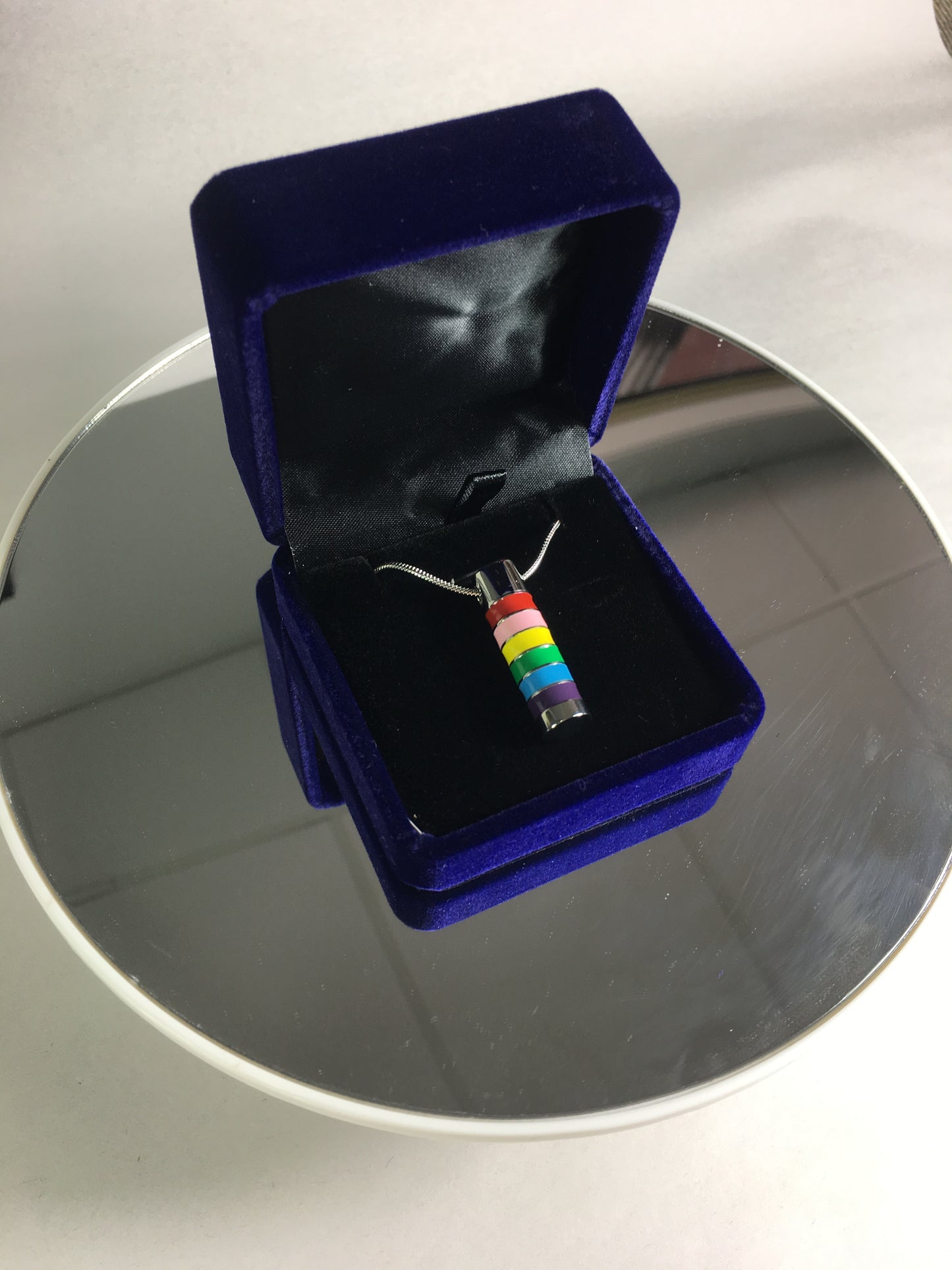 Cremation Jewellery - Rainbow Design