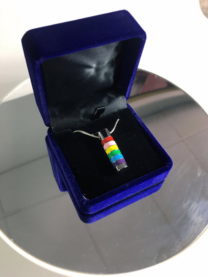 Cremation Jewellery - Rainbow Design