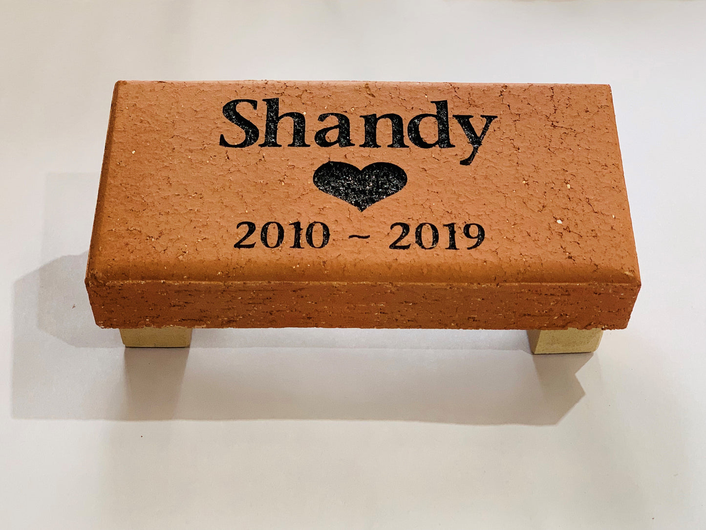 Engraved Terracotta Clay paver pet memorial