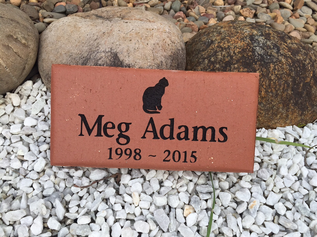 Engraved Terracotta Clay paver pet memorial