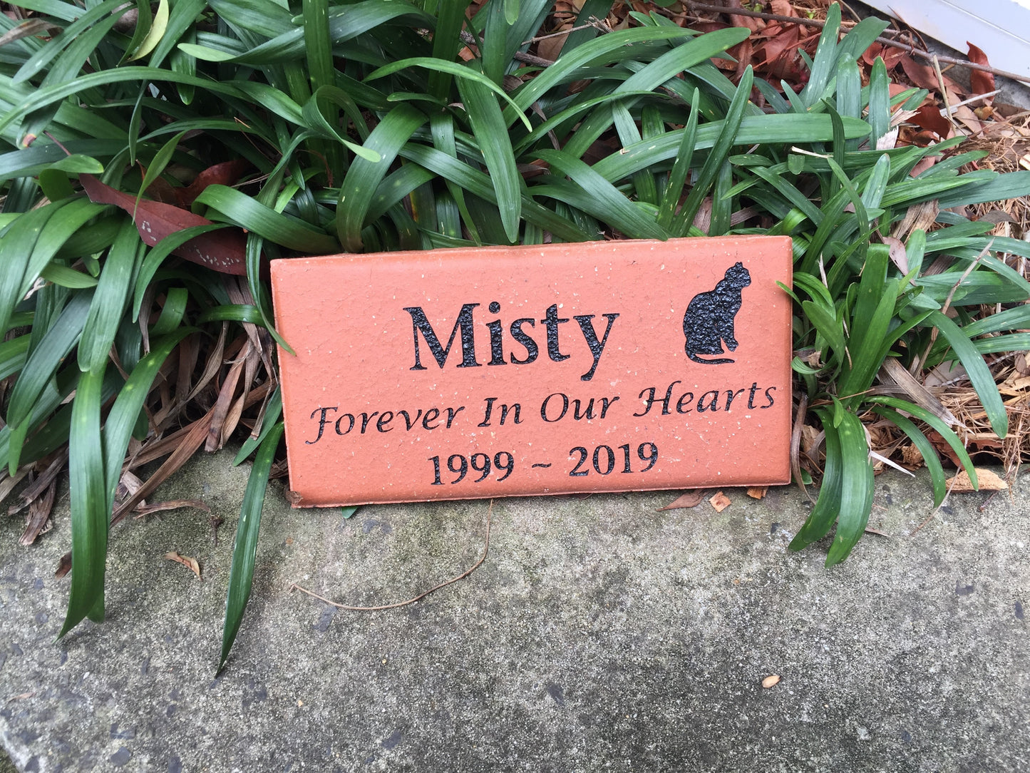 Engraved Terracotta Clay paver pet memorial